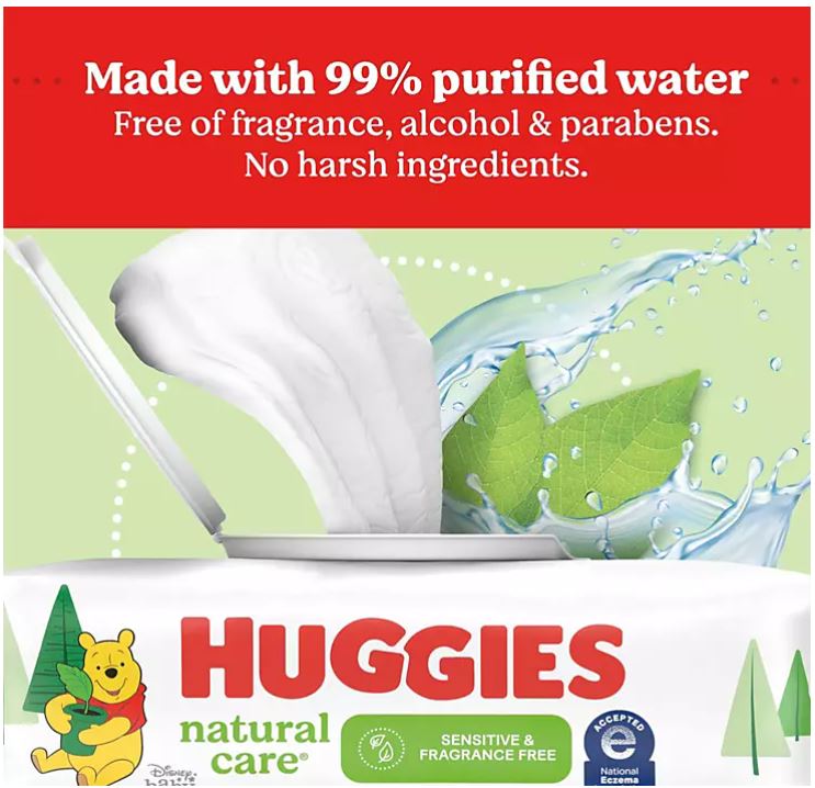 Huggies Unscented Natural Care Baby Wipes